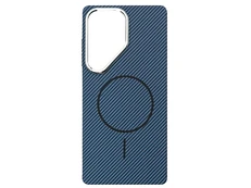 Накладка Carbon Metal Buttons Frame MagSafe Samsung S25 Ultra bue