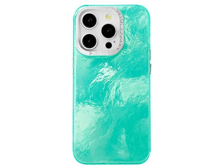 Накладка Shine Marble Style iPhone 15 Pro mint