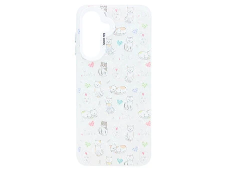 Накладка So Cool Print Glitter Shell Samsung A17 love cat