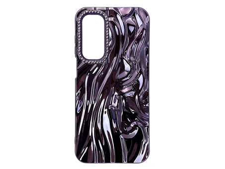 Накладка Crystal Wave Diamond Camera Samsung A16 purple