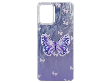Накладка Paint Stroke Butterfly Samsung A51 purple