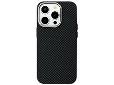 Накладка Elite Carbonique MagSafe Metal Frame iPhone 16 Pro black grey