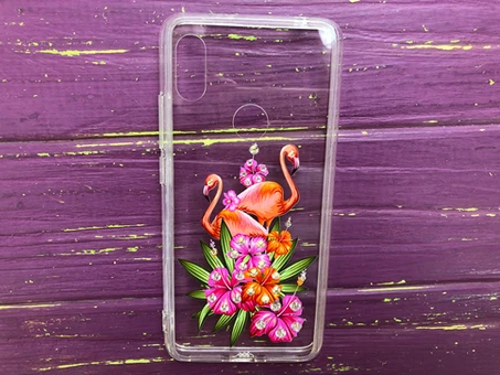 Пластиковый алмаз Redmi S2 два фламинго