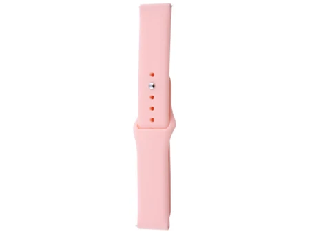Ремешок Xiaomi Amazfit/Bip/Samsung Silicone 20mm светло-розовый