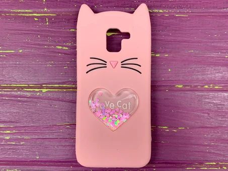 3D CAT'S Love Samsung A8+ (18) Pudra