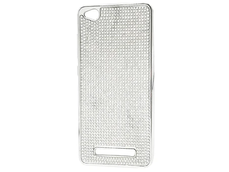 Силикон Full Diamond Redmi 4a Silver