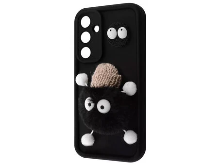TPU 3D Fluffy Toy Camera Samsung A16 black