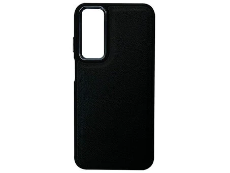 Накладка Colorful Matte Metal Frame Leather Samsung A25 black