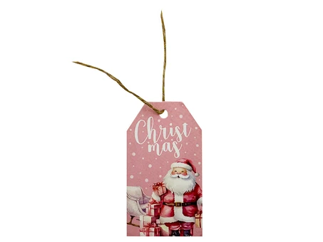 Бірка Новорічна Merry Christmas Santa Claus