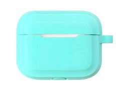 Чохол для AirPods Pro Silicone Matte Case with strap mint
