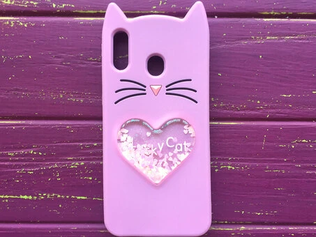 3D CAT'S Love Samsung M20 Purple