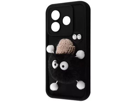 TPU 3D Fluffy Toy Camera Redmi Note 14 5G black