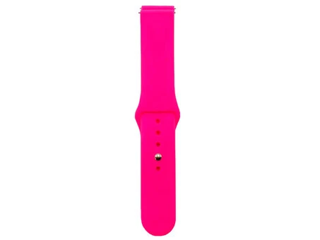 Ремешок Xiaomi Amazfit/Bip/Samsung Silicone 20mm ярко-розовый