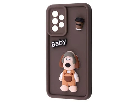 TPU 3D Toys Dog Camera Samsung A32 brown