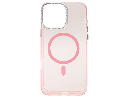 Накладка Mirage Hearts Diamond Camera MagSafe iPhone 16 Pro Max pink