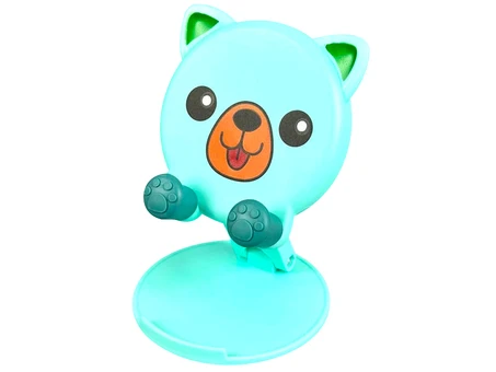 Підставка для телефону пластик animal Dog T3 Fold mint