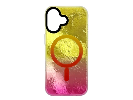 Накладка Shiny Mountain MagSafe iPhone 17 pink/yellow
