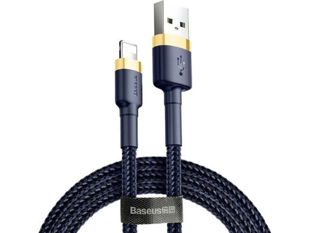 Кабель Baseus Cafule Lightning 1.5A (2m) blue/gold