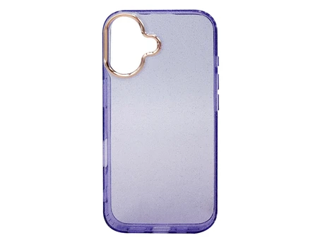 Накладка Shine Gold Frame iPhone 16 violet