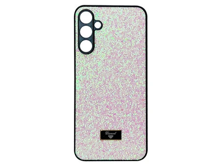 Накладка Level Shining Diamond Samsung A15/M15 white/pink