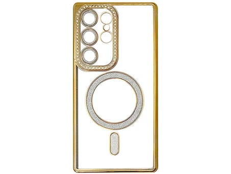 Силікон CD Camera Brilliant Magsafe Samsung S24 Ultra gold