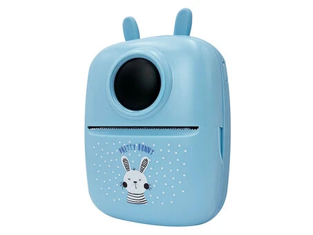 Портативний дитячий термопринтер Mini D7 Rabbit blue