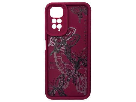 TPU Butterfly Camera Redmi Note 11/11s burgundy