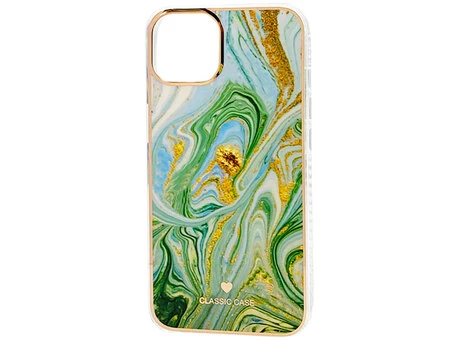 Накладка Marble Protect iPhone 13 Pro Max green
