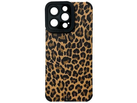 Силікон Camera Protect Leopard iPhone 14 Pro Max brown