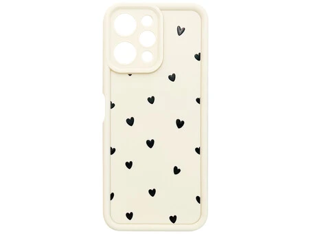 TPU Hearts Black Camera Redmi 12 vanilla