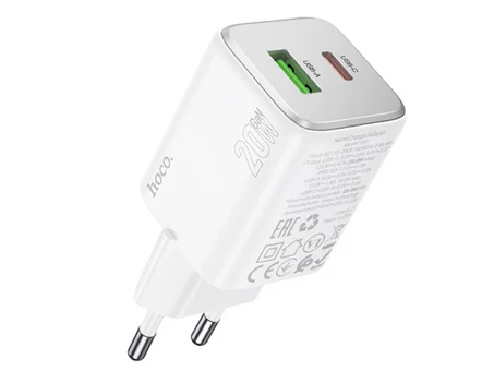 МЗП Hoco N41 Almighty 1Type-C/1USB 20W white