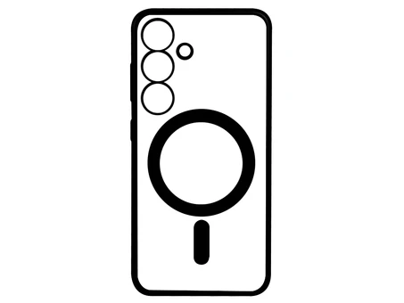 Накладка Metallic Paint MagSafe Samsung S24/S25 black