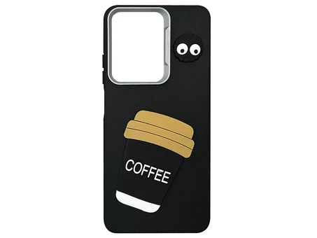 TPU Leather Toys Coffee Redmi A5/Poco C71 (EU vers.) black