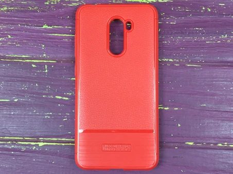 Силикон Rugged Pocophone F1 красный