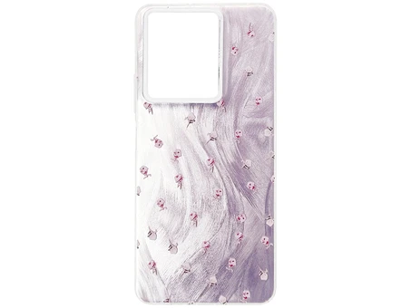 Накладка Paint Stroke Flowers Redmi Note 13 pink
