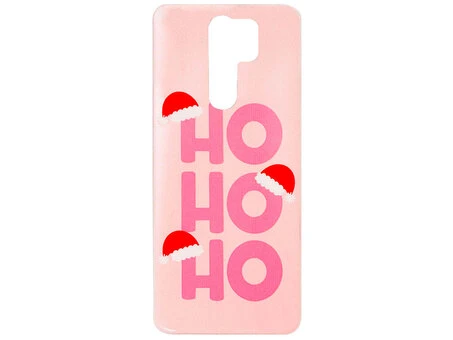 Силиконовый чехол Print Redmi 9 Pink ho ho ho