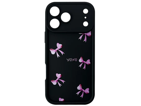 TPU Bows Xoxo Camera iPhone 16 Pro Max black