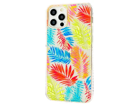 Накладка Flowers Protect iPhone 12/12 Pro rainbow