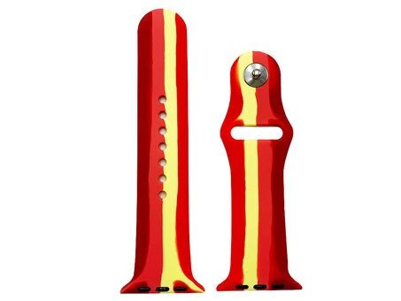 Apple Watch Colorfull 42(сер.1-3)/44/45/46/49мм красный/желтый