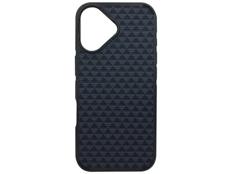 Накладка Luxury Carbon Fiber Pattern MagSafe iPhone 17 blue/black