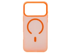 Накладка Silicone Matt MagSafe iPhone 17 Pro neon orange