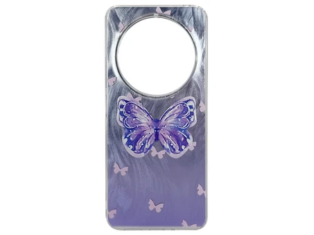 Накладка Paint Stroke Butterfly Redmi 14C/A4/Poco C75 purple