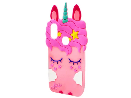 3D Sleep Unicorn Samsung A40 Light Pink