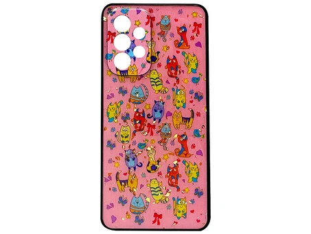 Накладка Confetti Samsung A53 pink cats