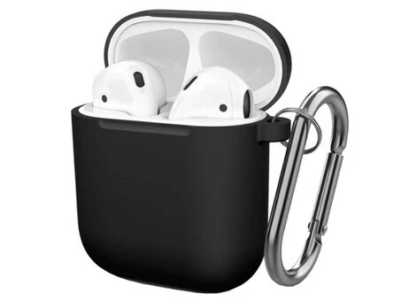 Чехол Soft touch для AirPods (18) черный