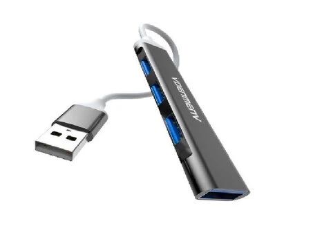 USB 2.0 HUB DENMEN DU17A 4in1 black