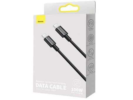 Кабель Baseus Superior Series Type-C to Type-C PD 100W (1m) black