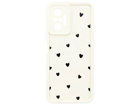 TPU Hearts Black Camera Redmi Note 10 Pro vanilla