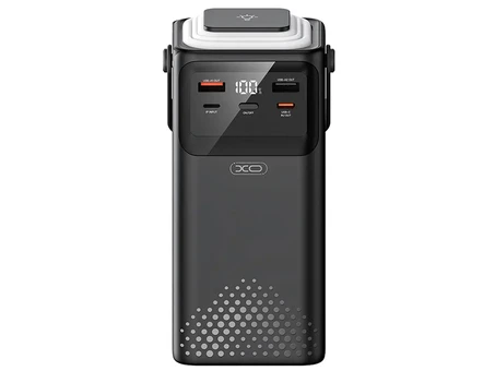 Power Bank XO PR286 50000 mAh lightning/micro/Type-C/USB + LED Lamp black