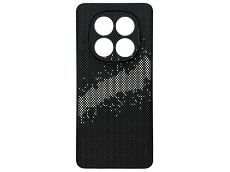 Накладка Elite Carbonique Redmi Note 14 Pro black/white